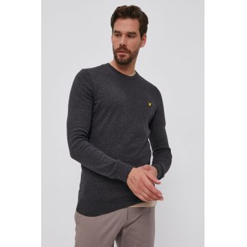 Lyle & Scott Pulover din amestec de lână bărbați, culoarea gri