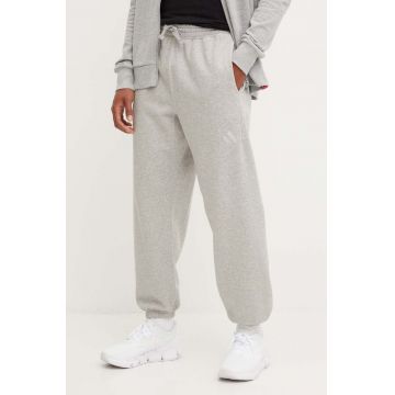 adidas pantaloni All SZN barbati, culoarea gri, melanj, IY4125