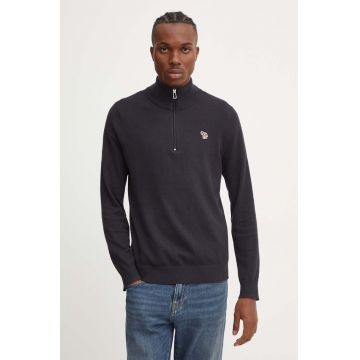 PS Paul Smith pulover din amestec de lana barbati, culoarea negru, cu turtleneck, M2R.531XZ.N22226