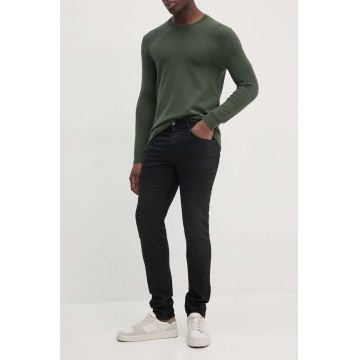 Sisley jeansi barbati, culoarea negru, 4N3HSE00O