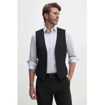 Sisley vesta barbati, culoarea negru, 2KI3SJ005