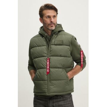 Alpha Industries vesta barbati, culoarea verde, de iarna, 118109 Alpha Industries vesta barbati, culoarea verde, de iarna, 118109