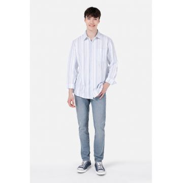 Camasa in dungi din amestec de in si bumbac Camasa in dungi din amestec de in si bumbac