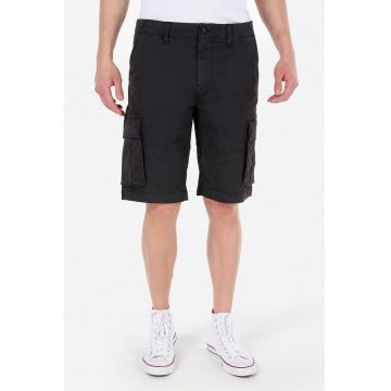 Pantaloni scurti cargo din amestec de bumbac