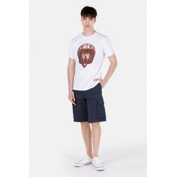 Pantaloni scurti cargo din amestec de bumbac