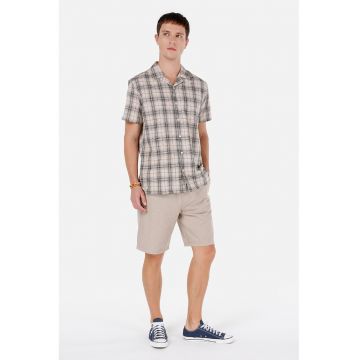 Pantaloni scurti din amestec de in