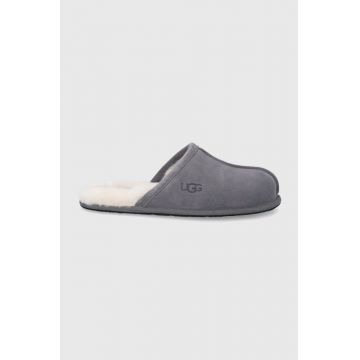 UGG papuci de lână Scuff culoarea gri 1101110-DGRY