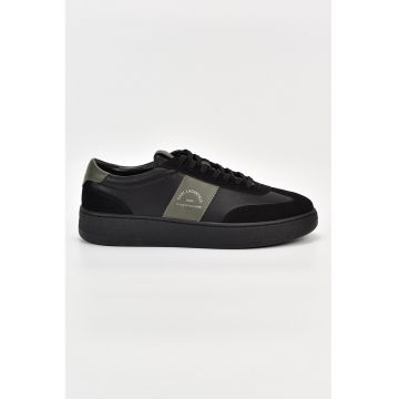 Pantofi sport de piele cu detalii de piele intoarsa