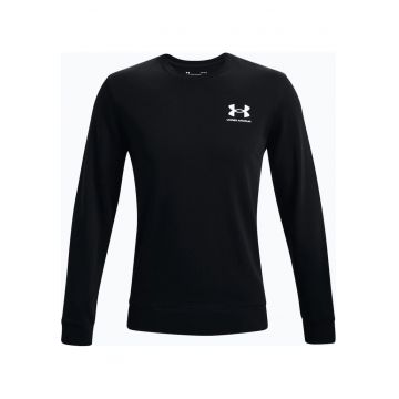 Bluza sport barbati -  UA RIVAL TERRY LC CREW - Bumbac/Poliester - Negru