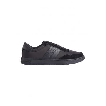 Pantofi sport low-cut cu detalii de piele intoarsa