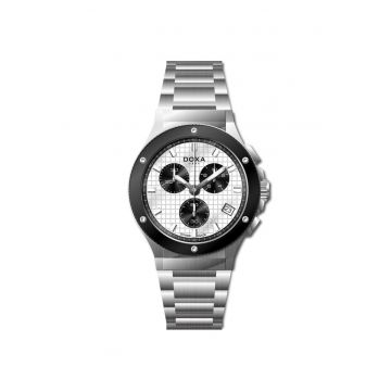 Ceas barbatesc  166.10.011.10 Quartz Argintiu - Negru