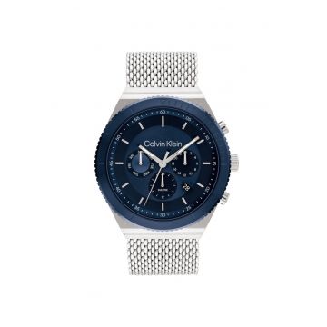 Ceas barbatesc  25200305 Quartz Argintiu - Albastru