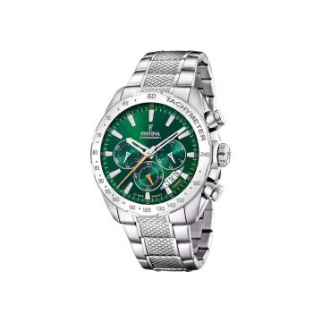 Ceas barbatesc  F20668/3 Quartz Argintiu