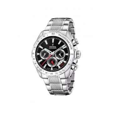 Ceas barbatesc  F20668/4 Quartz Argintiu