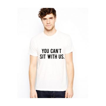 Tricou Sit With Us - Alb