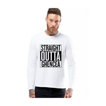 Bluza barbati alba - Straight Outta Ghencea