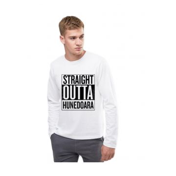 Bluza barbati alba - Straight Outta Maramures