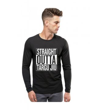 Bluza barbati neagra - Straight Outta Targu Jiu