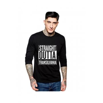 Bluza barbati neagra - Straight Outta Transilvania