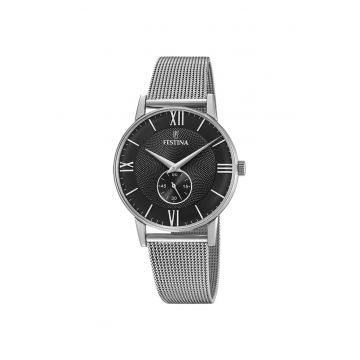 Ceas barbatesc  F20568/4 Quartz Argintiu