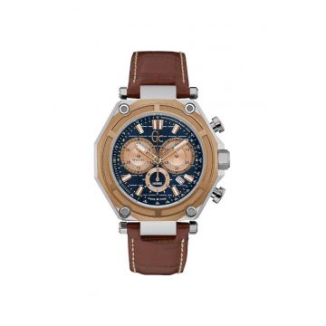 Ceas Barbatesc -  X10005G7S - Maro - Argintiu