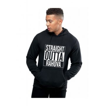 Hanorac Barbati Negru - Straight Outta Rahova