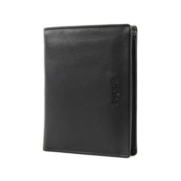 Portofel barbati -  seria Vertice - piele naturala - negru