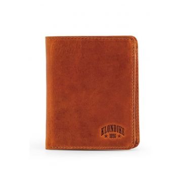 Portofel vertical barbati -  seria Digger Cade - KD1043-04 - piele naturala - cognac