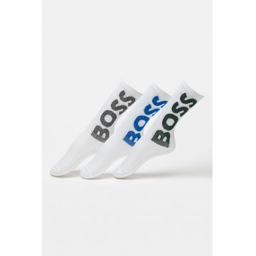 Set de sosete lungi cu logo supradimensionat - 3 perechi