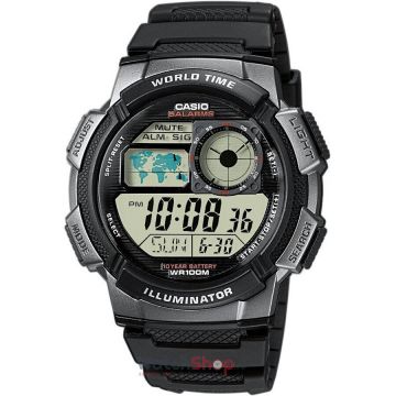 Ceas Casio YOUTH DIGITAL AE-1000W-1B Baterie 10 ani