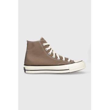 Converse teniși Chuck 70 Tonal Polyester culoarea maro A00753C-DESERT