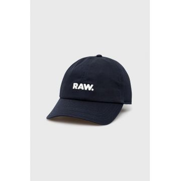G-Star Raw șapcă culoarea albastru marin, neted