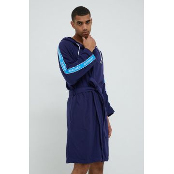 Lacoste halat culoarea albastru marin