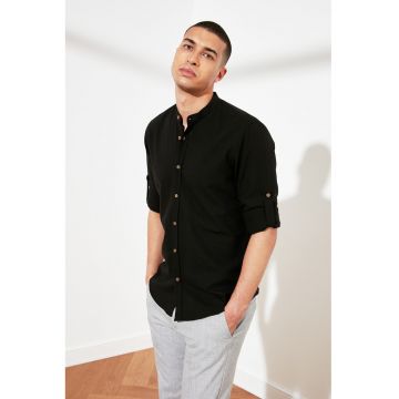 Camasa slim fit cu guler Mao