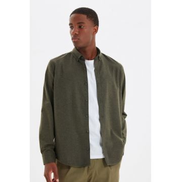 Camasa slim fit din amestec de bumbac