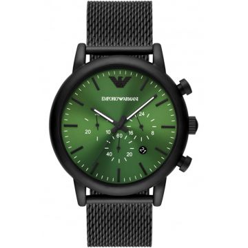 Ceas barbatesc -  Inox - 46 mm - Negru