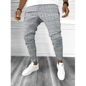 Pantaloni barbati casual regular fit in carouri A8466   F7- 5.3