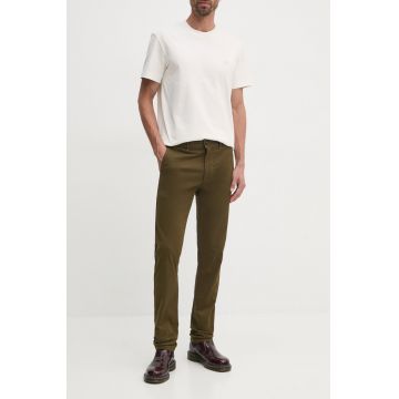 Boss Orange pantaloni barbati, culoarea verde, drept, 50523127