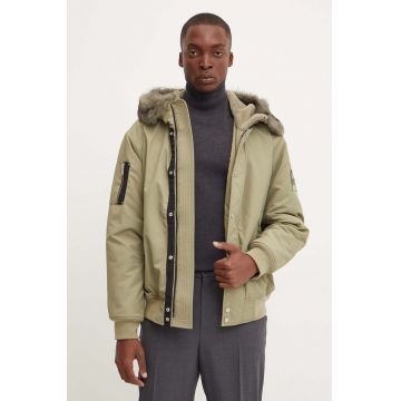 MOOSE KNUCKLES geacă Denali bărbați, culoarea verde, de iarnă, M34MB027S
