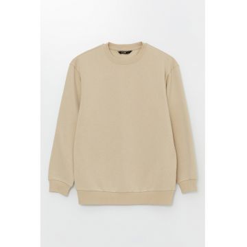 Bluza de trening lejera cu decolteu la baza gatului si maneci cazute