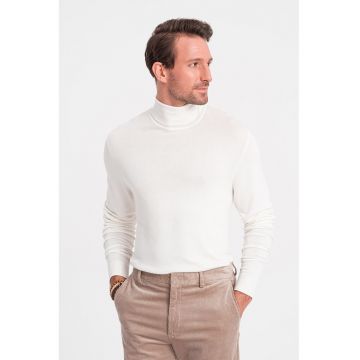 Bluza tricotata fin cu guler inalt