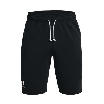 Pantaloni scurti din material terry - pentru fitness Rival - Alb/Negru