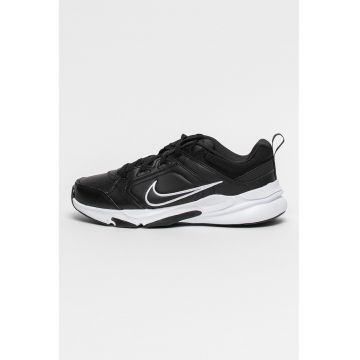 Pantofi de piele ecologica pentru antrenament Defy All Day - Alb/Negru