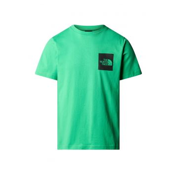 Tricou de bumbac cu imprimeu logo - Verde