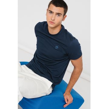 Tricou slim fit din bumbac Dun-River
