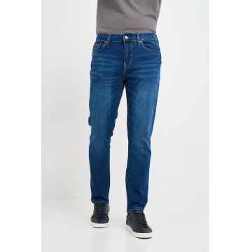 Blugi slim fit -  aspect decolorat