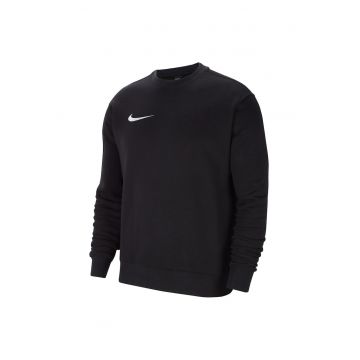 Bluza de trening cu decolteu la baza gatului si monograma - Negru