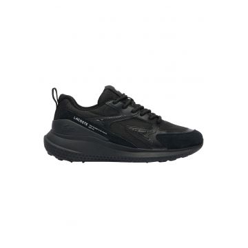 Pantofi psort de piele ecologica si piele intoarsa L003 Eco Core Active - Negru