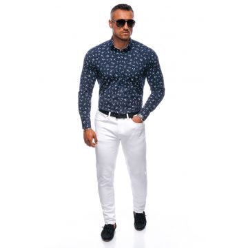 Camasa din amestec de bumbac cu model