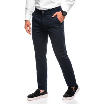 Pantaloni regular fit din amestec de bumbac